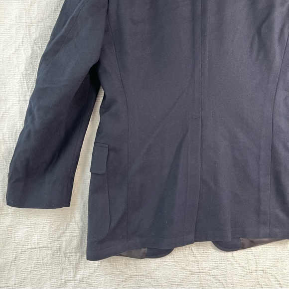 Vintage The Bentley Wool Jacket Mens M Navy Blue Blazer 2 button Sport Coat - Picture 14 of 16